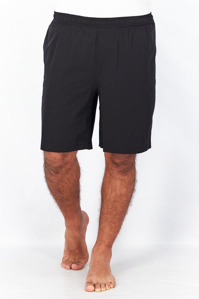 Kirkland Signature Men Textured Swim Shorts, Black  - Image 1