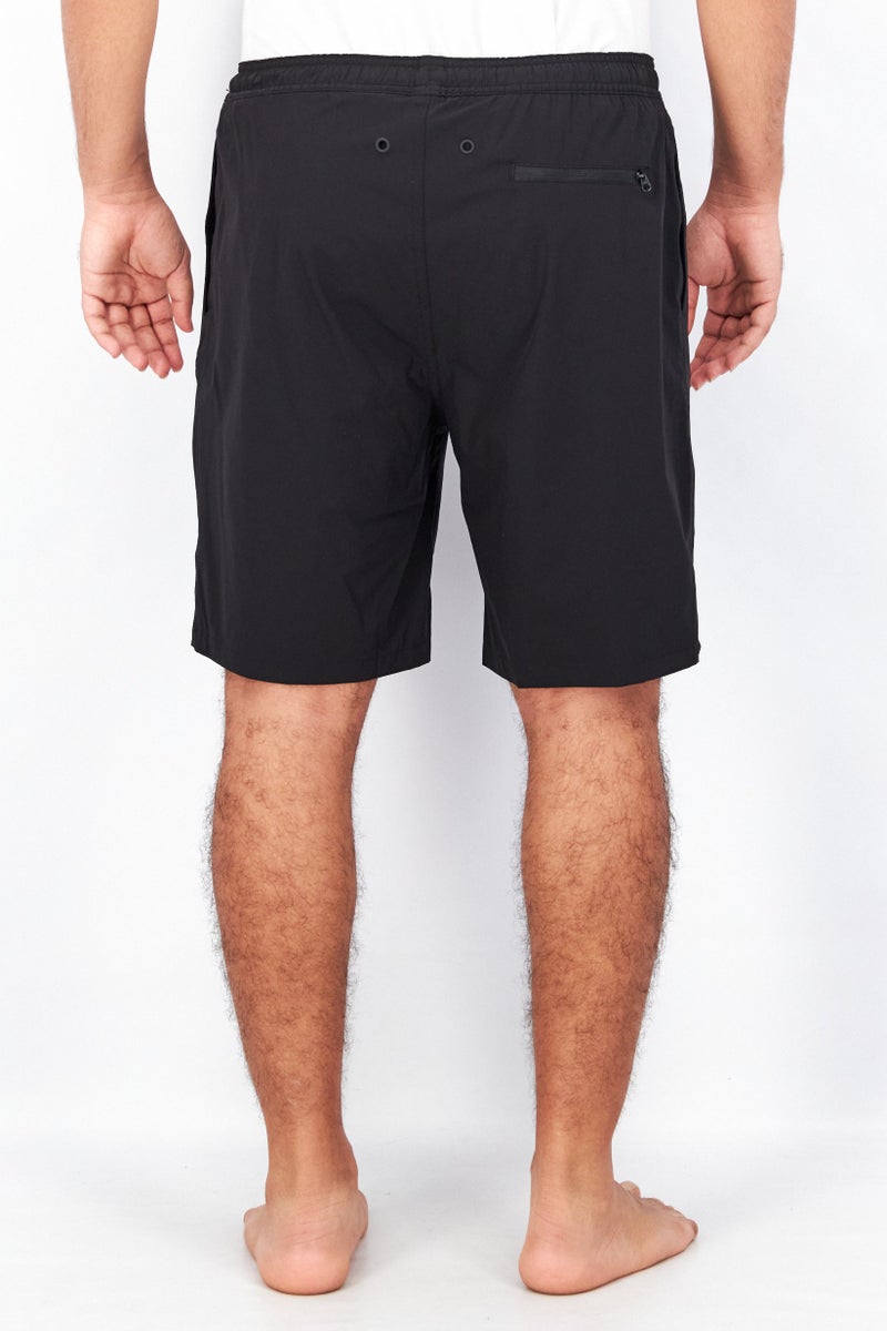 Kirkland Signature Men Textured Swim Shorts, Black  - Image 4