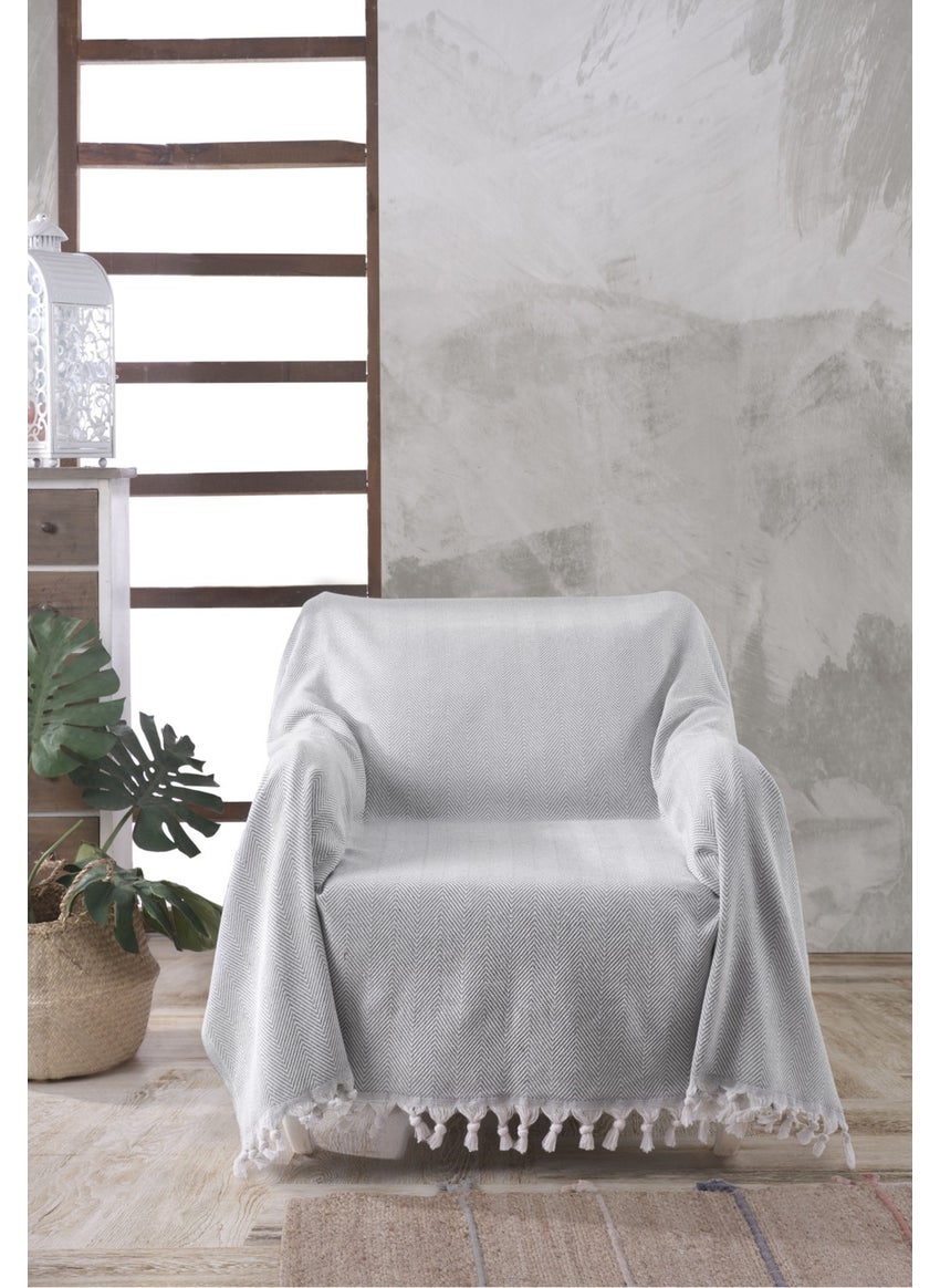 Ladynil - Natural Bergere Sofa Cover Single Sofa Black 160X160 - Image 1