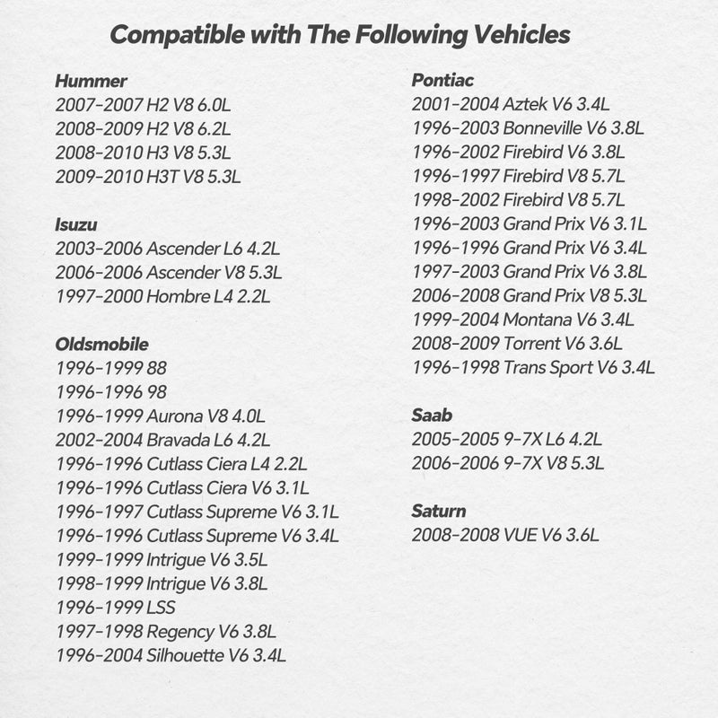 AdvanEX 234-4337 Oxygen O2 Sensor Upstream or Downstream Compatible with Buick Cadillac Chevrolet GMC Hammer Isuzu Oldsmobile Pontiac Saab Saturn Replaces 12578459 234-4087 2PCS - Image 4