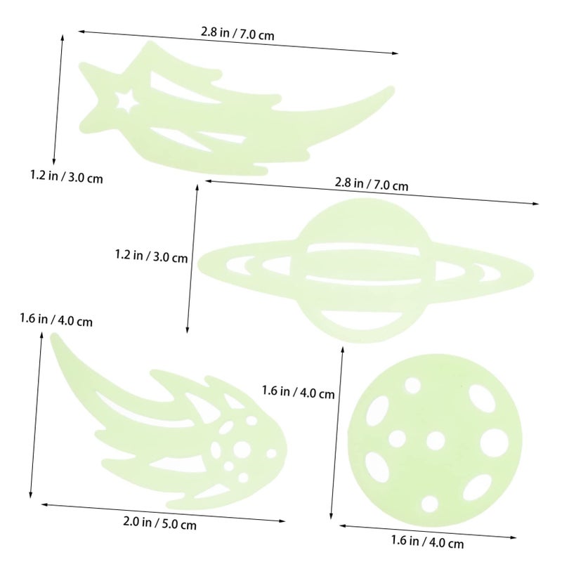 Glow In The Dark Stars Stickers 40 Pack Luminous Decals For Kids Bedroom Wall Ceiling - Image 5