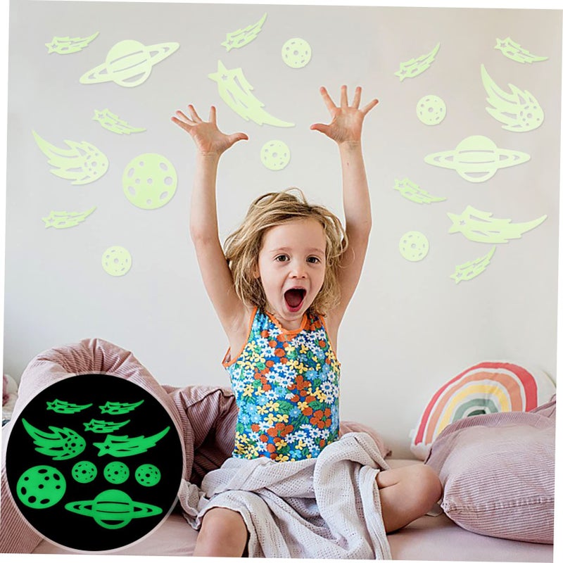 Glow In The Dark Stars Stickers 40 Pack Luminous Decals For Kids Bedroom Wall Ceiling - Image 4