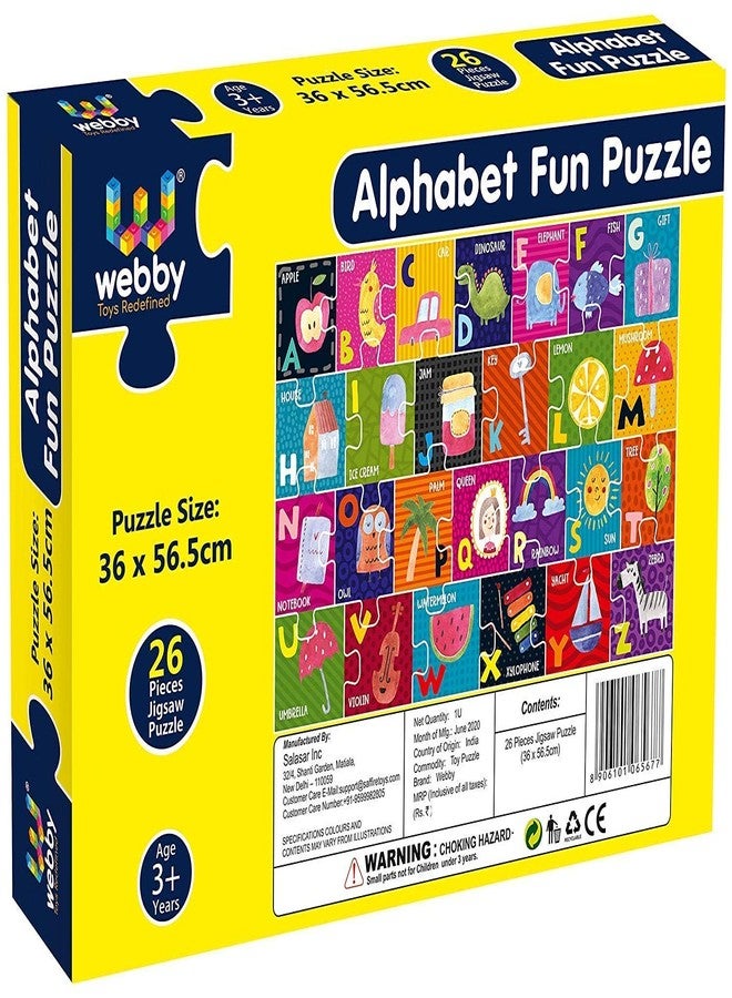 Webby Alphabets Floor Puzzle for 3 and Above, 26 Piece, Multicolour - Kids - Image 5