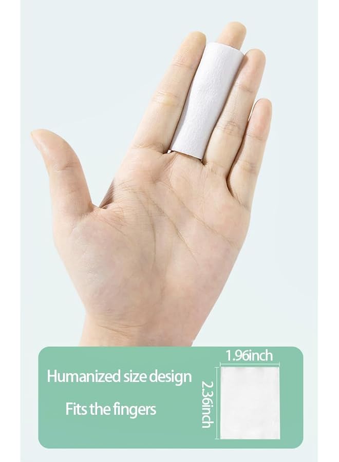 KASTWAVE Ultra Thin Makeup Facial Cotton Pads Cotton Pads Face Make Up Remover Pads Facial Lip & Eye Nails Vegetable Fiber Hypoallergenic Linght & Thin Lint Free Squares (1100 Count) - Image 2