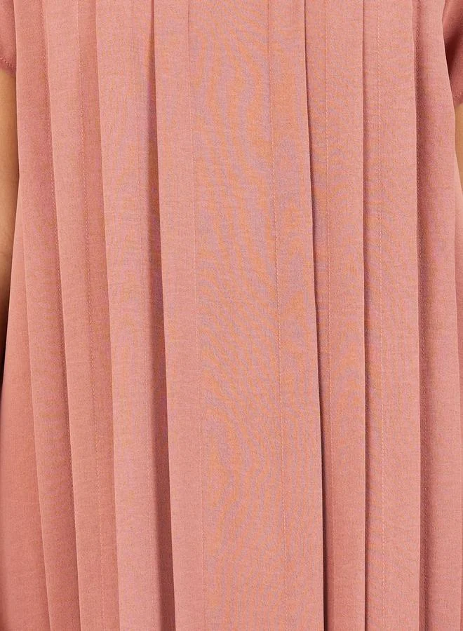 ستايلي Pleated A-Line Under Abaya Dress