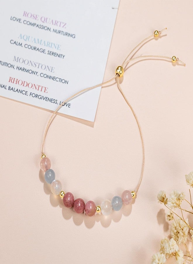 NOURISHLOV Healthy Pregnancy Gift, Moonstone Bracelet, Hope Bracelet for Women, First Time Mom Gifts, Spiritual Bracelet, Mothers Day Christmas Jewelry - Image 2