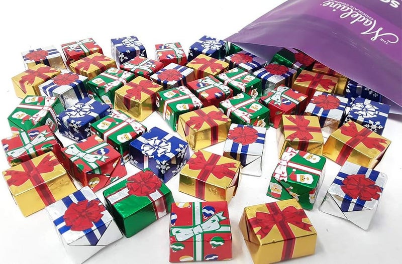Madelaine Solid Premium Milk Chocolate Presents - Wrapped In Italian Foil with Assorted Designs - For Party Favors & Candy Jars - Contains Half Pound - Image 5