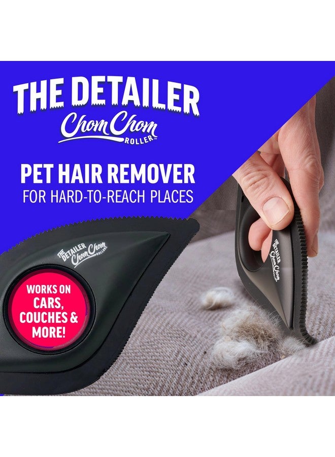 ChomChom Roller ChomChom Roller Detailer- Scraper for Pet Hair Remover and Lint - Great for CAR - Cat and Dog Hair Remover for Couch, Furniture, Carpet, Clothing and Bedding - Travel Multi-Surface Fur Removal Tool  - Image 2