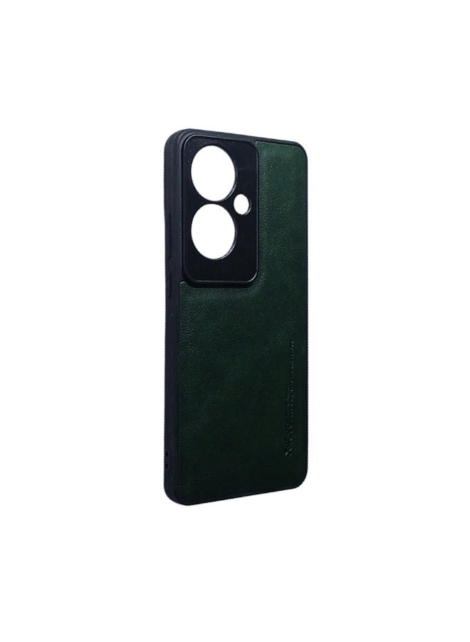 Phone Back Cover leather  for Oppo Reno 11f  green - Image 4
