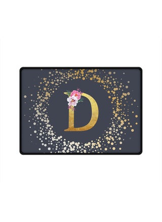Designer Gaming Mouse Pad  Anti-Skid Mousepad Large Keyboard Mouse Pad Desk Mat Custom Monogram Initial Letter Floral Pattern Alphabet - D  (Grey) - pzsku/Z1DF1140390AF2C9882A3Z/45/_/1696070549/67741121-90a7-4c97-852f-77b390b9d5ac