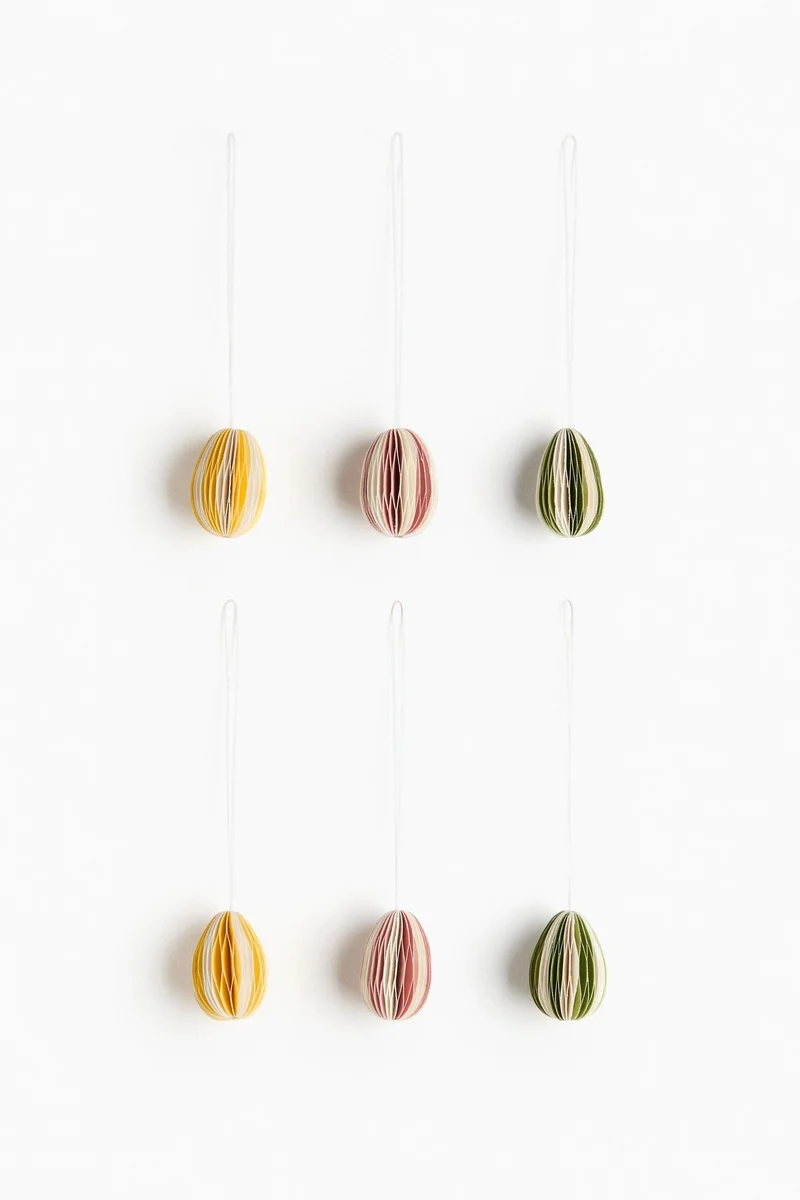 اتش اند ام زينة إيستر - عبوة من 6 قطع