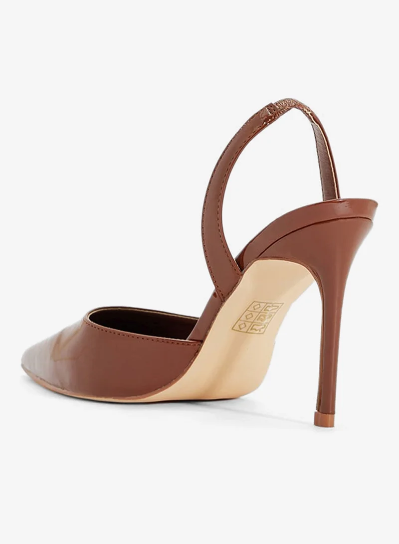 ELLA Brown High Heel Sling Back Pump for Women | Best Price UAE