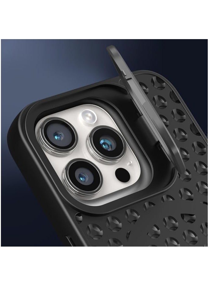 Casemate iPhone 13 Pro MagSafe Case Magnetic Silicone Case Compatible with iPhone Supports Magnetic Charging, Hollow Mesh Design for Heat Dissipation Ventilation and Camera Lens Holder Cover - Image 2