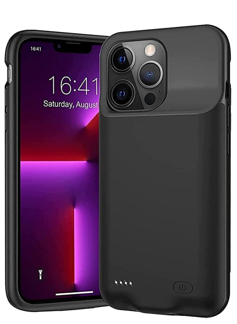 NTECH Battery Case iPhone 13 Pro 3500mAh Extended Power Charging Case Slim Portable Protective Rechargeable Charger Case iPhone 13 Pro Black - Image 2