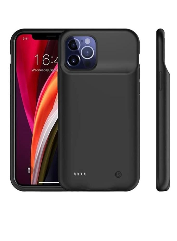 NTECH Battery Case iPhone 13 Pro 3500mAh Extended Power Charging Case Slim Portable Protective Rechargeable Charger Case iPhone 13 Pro Black - Image 1