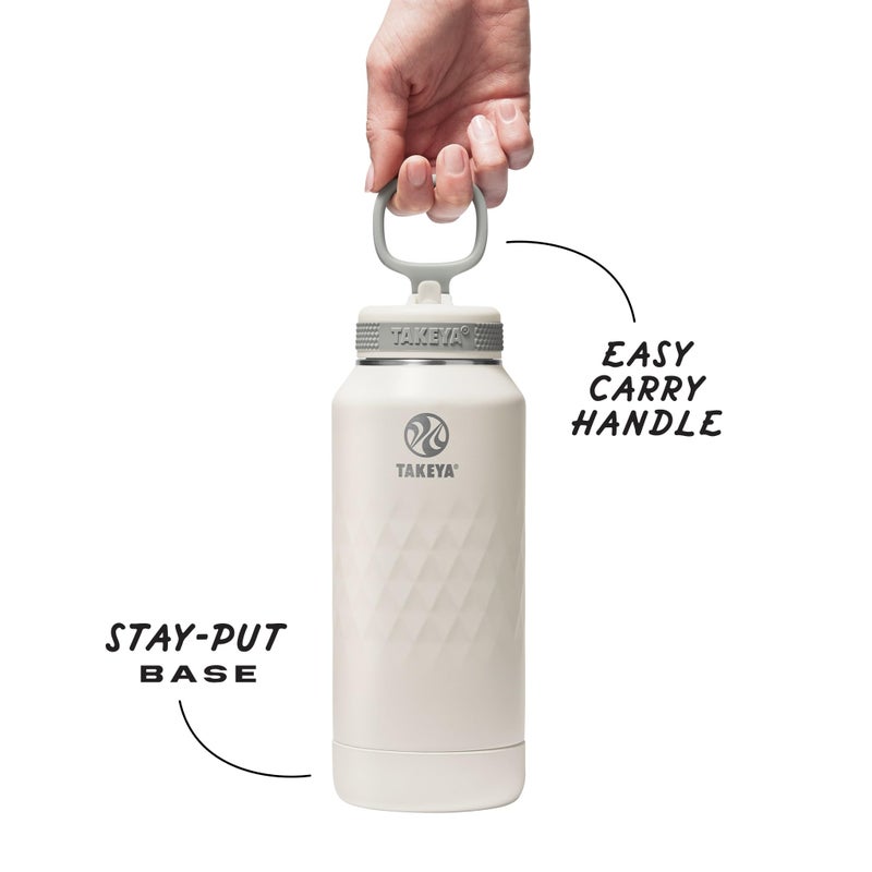Takeya Sport 32 oz Triple-Insulated Stainless Steel Water Bottle, Straw Lid â€“ Leakproof, Sweatproof, BPA-Free, Keeps Drinks Cold 36 Hrs, Hot 14 Hrs â€“ Alpine - Image 3