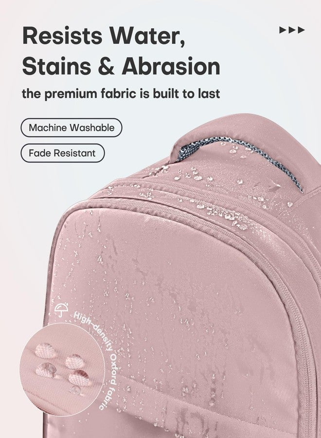 HOTOR Travel Backpack - Flight Approved Travel Bag for Men and Women, Carry on Luggage for 15.6" Laptop and Travel Essentials for Work, Business, Weekender, College 14.6"x9.1"x20.9" (Pink) - Image 4