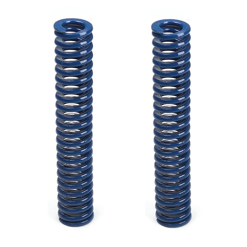 Metal Spring，Springs Compression Spring, 8mm OD 4mm ID 45mm Long Spiral Stamping Light Load Compression Mould Die Spring for 3D Printer Accessories Mechanical Equipment Blue Tone 2pcs - Image 1