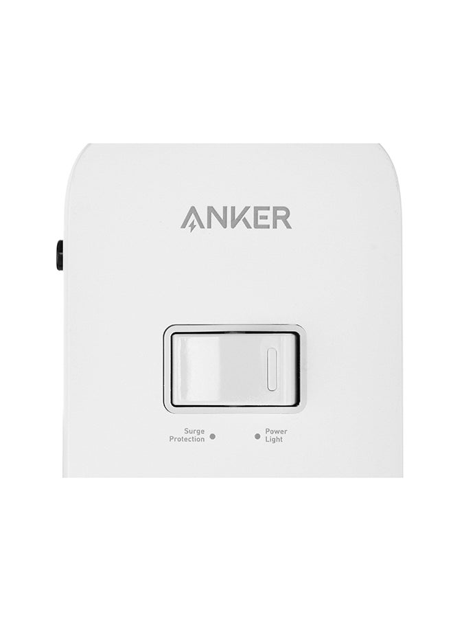 Anker - Power Extension 6 AC Outlets 2 Meter Cable White - Image 1