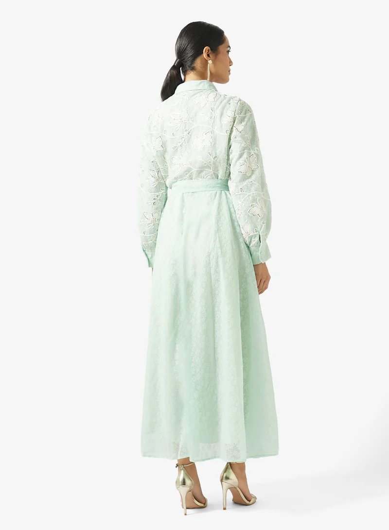 Khizana  Embroidered A-line Dress for Women | Best Price UAE