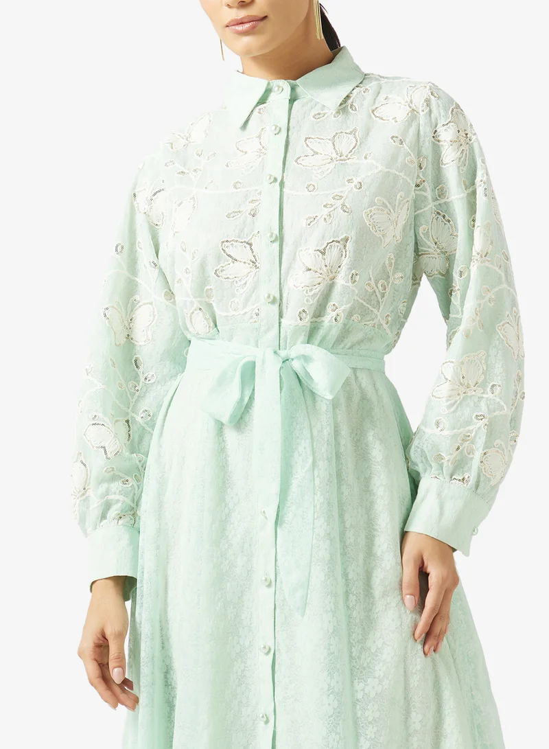 Khizana  Embroidered A-line Dress for Women | Best Price UAE