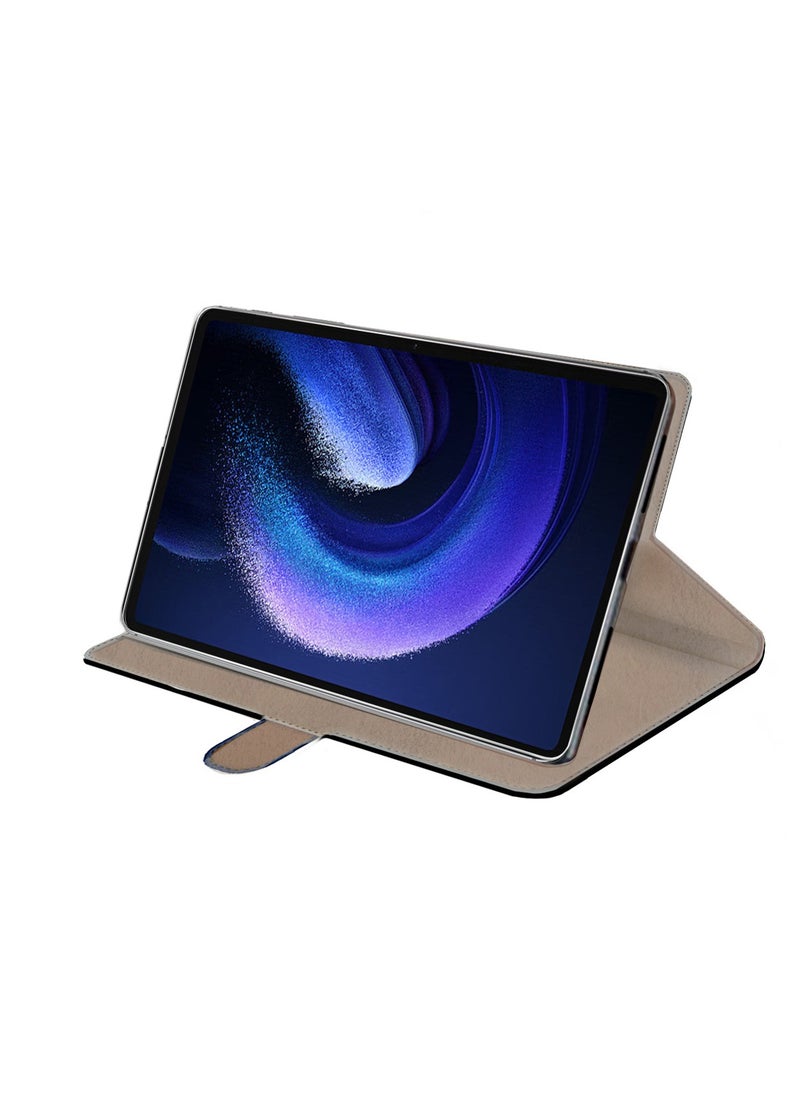 غطاء حماية من جلد البولي يوريثان لهاتف Xiaomi Pad 6 / Pad 6 Pro مقاس 11 بوصة 2023 باللون الأحمر