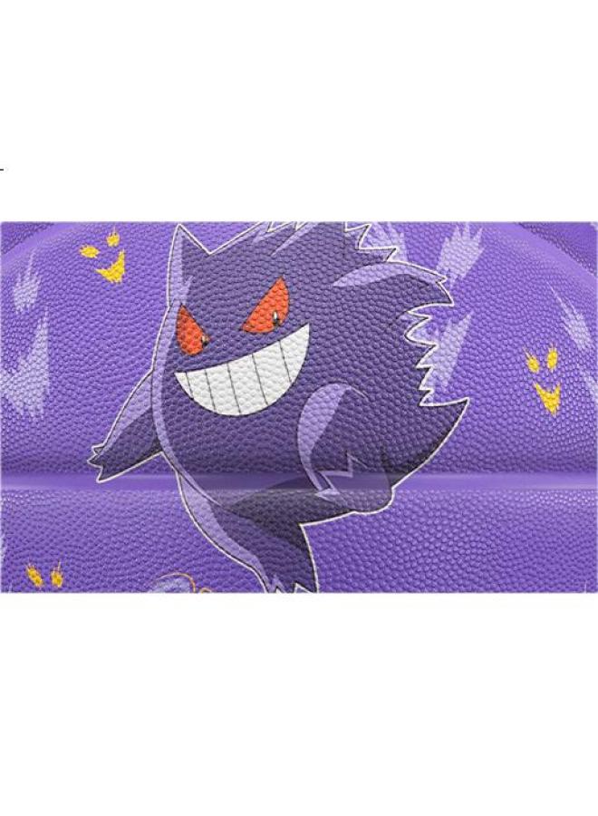 VEIDOORN Weidong Pokemon Collaboration No. 7 Rubber Basketball For Adults, Competition Training, Youth And Children, Indoor And Outdoor, Wear-Resistant, Gengar - Image 1
