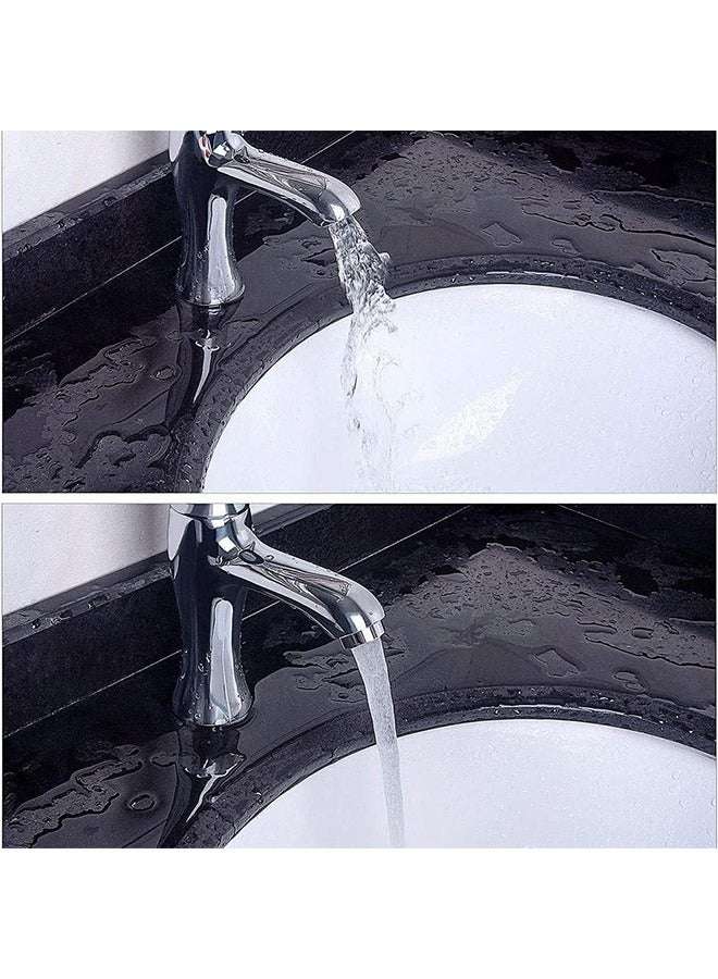 اتش واي 4 قطع المطبخ الحنفية رئيس توفير المياه قابل للتعديل قطب صنبور الحنفية مهوية مرشح صنبور البخاخ رئيس التمديد جهاز فعال للحمام المطبخ بالوعة رذاذ الحنفية المرفق - Image 4