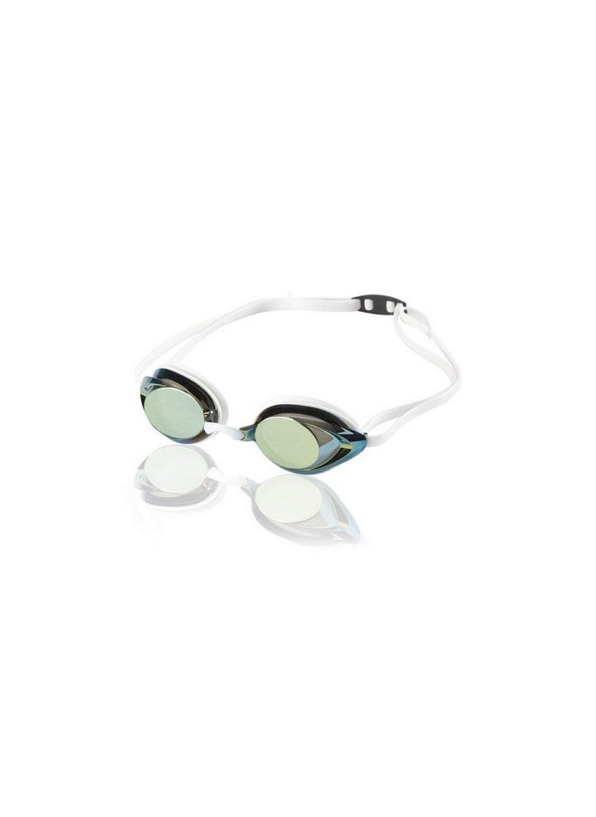 speedo - Unisex Adult Swim Goggles Mirrored Vanquisher 2.0 Manufacturer Discontinuedgold/White - Image 1