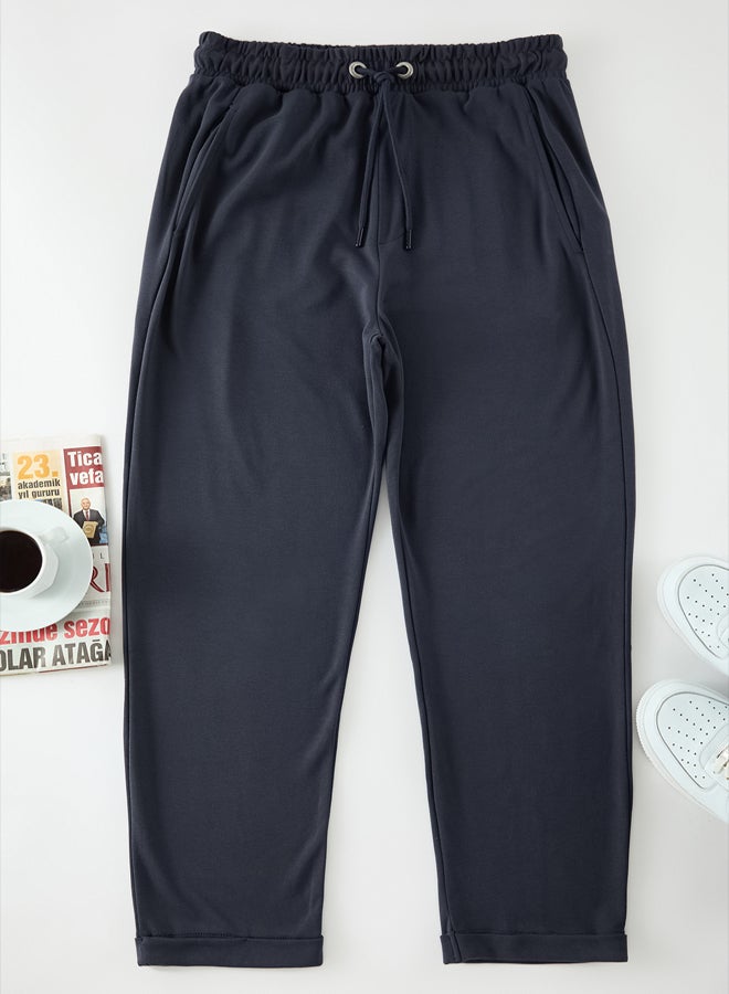 trendyol Limited Edition Anthracite Regular/Normal Cut Sweatpants TMNAW24EA00023 - Image 1
