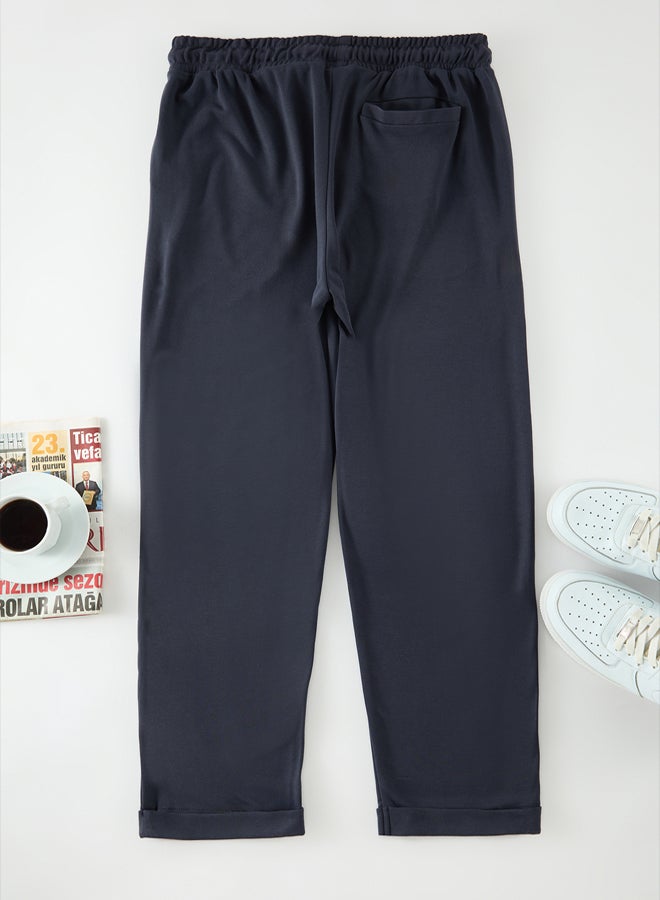 trendyol Limited Edition Anthracite Regular/Normal Cut Sweatpants TMNAW24EA00023 - Image 3