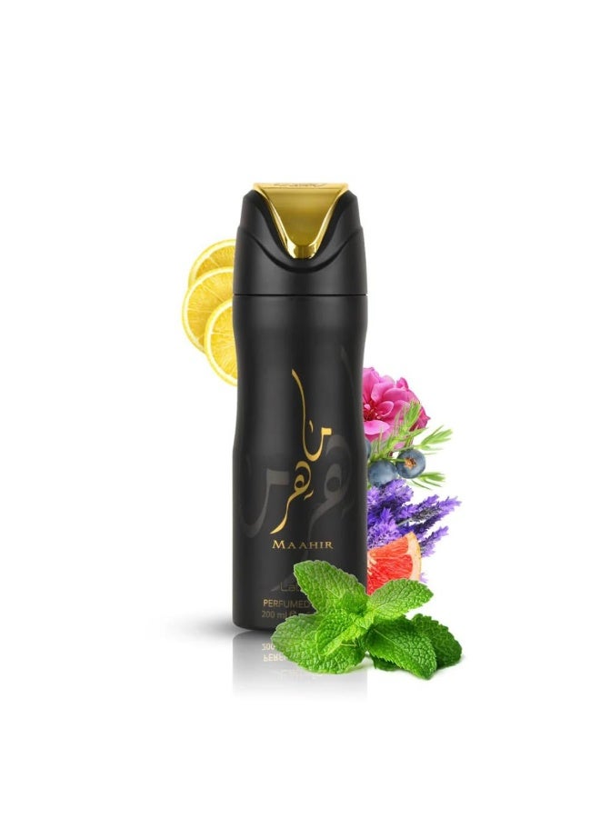 Lattafa Maher Gold Spray Perfumed Spray Unisex - 200ml - Image 2