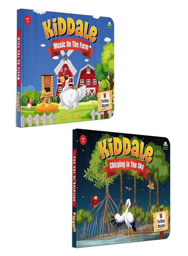 Kiddale Pack of 3 Interactive Books - Trip to The Zoo Sound Book + Chirping in The Sky & Music on The Farm Non-Sound Books - Interactive & Educational Storybooks for Toddlers - Image 5