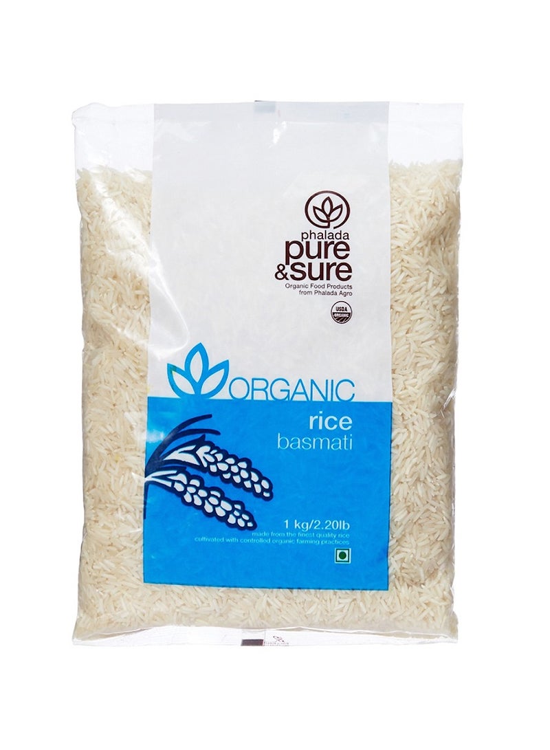 بيور آند شور أرز بسمتي عضوي 1 كجم 100% عضوي