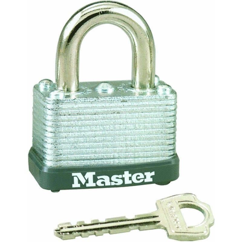 Master Lock 22T Keyed Alike Warded Padlock 112 Inch 2Pack