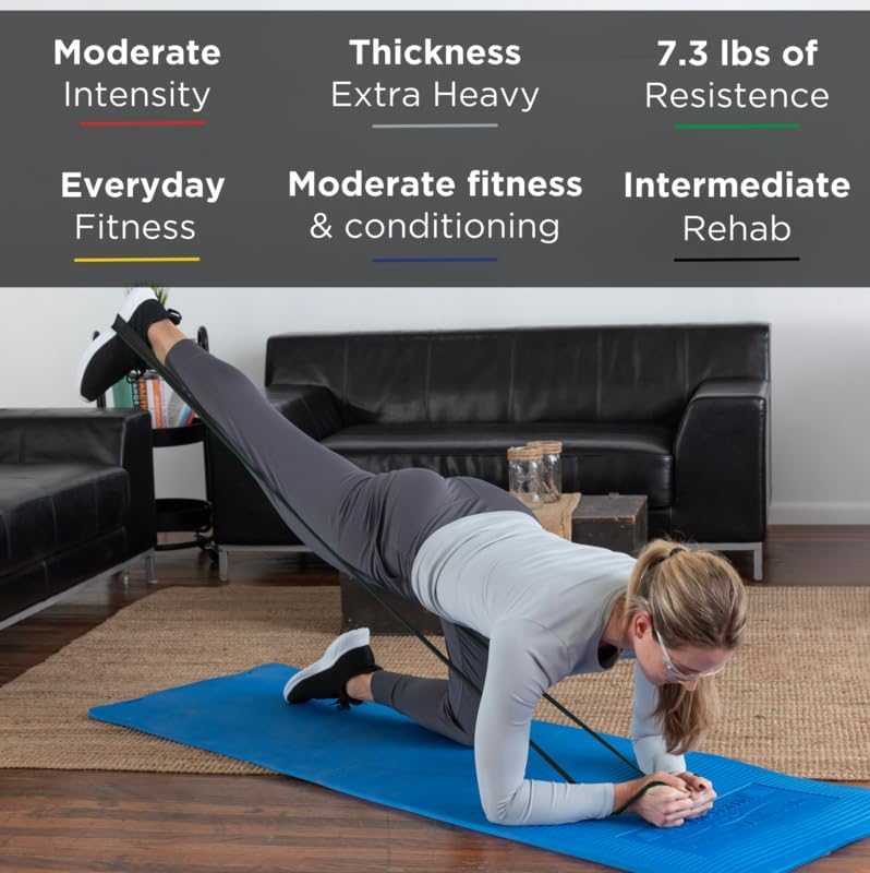 TheraBand Professional Resistance Bands - 6 Yard Roll, Black, Special Heavy, Advanced Level for Core Exercise and Rehabilitation - Image 2