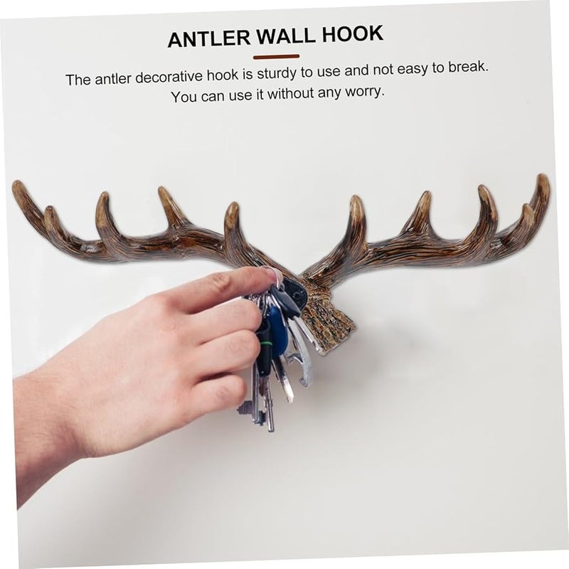 كابيلوك قرن حائط خطاف متوسط الداكن إنهاء معطف قبعة مفتاح شماعة لغرفة النوم المعيشة الشرفة - Image 4