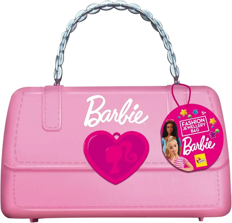 باربي Barbie Fashion Jewellery Bag with Beads and Charms