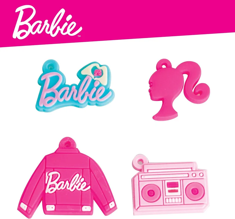 باربي Barbie Fashion Jewellery Bag with Beads and Charms