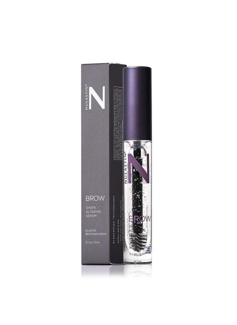 NULASTIN Eyebrow Serum for Thicker Looking Brows - BROW Shape Altering Serum - Reduce Shed & Encourage Fuller, More Youthful-Looking Brows - With Keratin & Peptides (0.1 Fl Oz)
