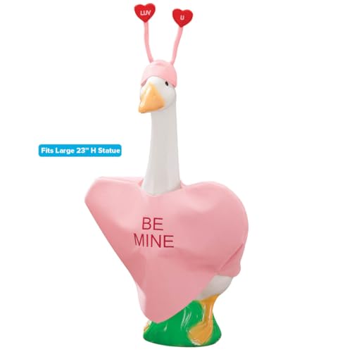 Miles Kimball Gaggleville Conversation Heart Goose Outfit, Fits Large 23" H Statue, by Fox Valley Traders - Image 2