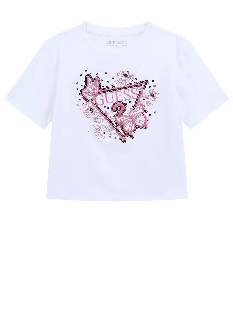 جس Kids Graphic Crew Neck T-Shirt