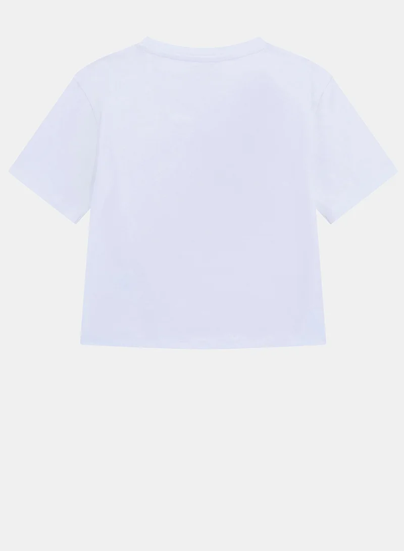 جس Kids Graphic Crew Neck T-Shirt