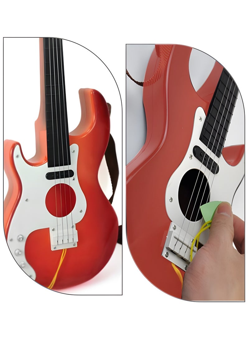 GROIC 19 Inch Guitar Toy for Kids,Portable Electronic Guitar Musical Instrument Toy,Multifunctional Portable Electronic Instrument,Bass Toys - Image 4