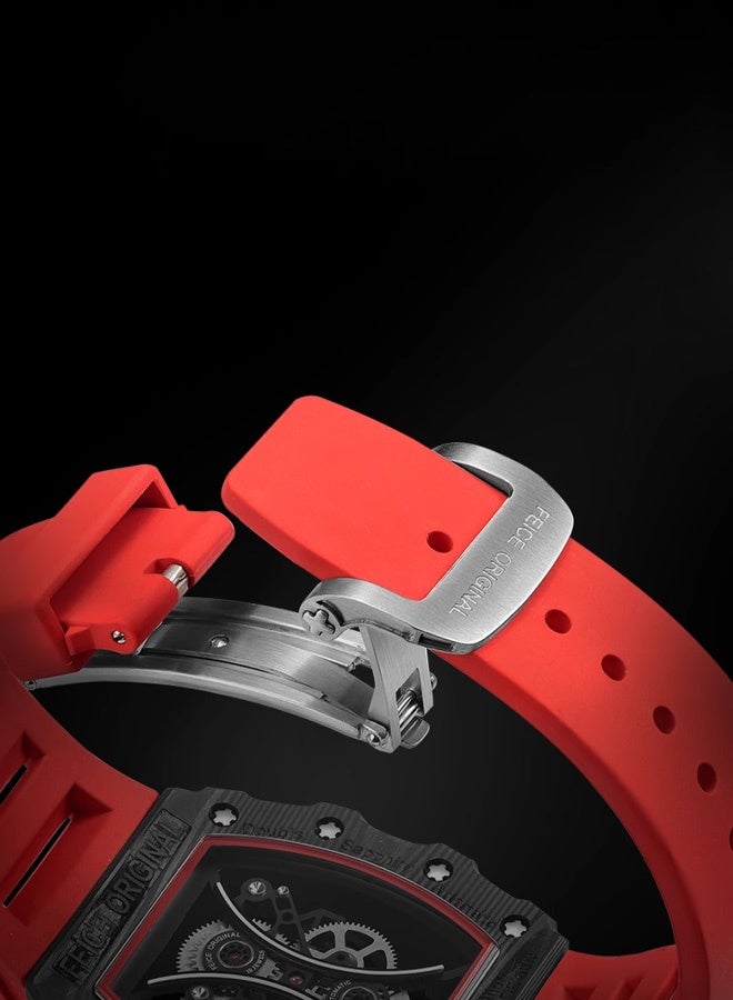 KIMSDUN Men's fashionable watches, barrel-shaped watches, unique and stylish watches, suitable for wearing in various occasions - Image 5