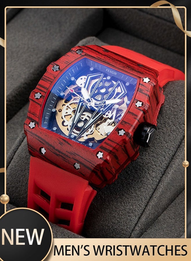 KIMSDUN Men's fashionable watches, barrel-shaped watches, unique and stylish watches, suitable for wearing in various occasions - Image 1