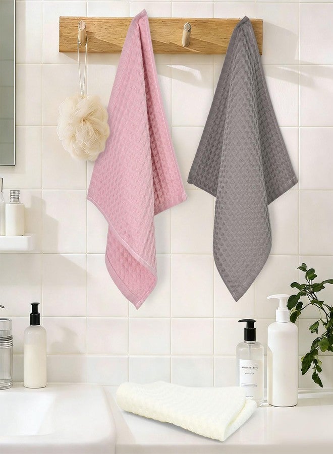 Cleanbear Waffle Washcloths 6 Pack, 100% Cotton Wash Cloths for Showering, 13” x 13”, Quick Dry & Absorbent Wash Cloths for Family & Daily Use (Multicolor) - Image 5
