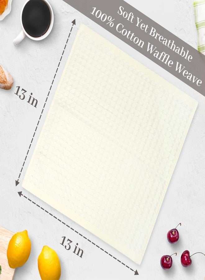 Cleanbear Waffle Washcloths 6 Pack, 100% Cotton Wash Cloths for Showering, 13” x 13”, Quick Dry & Absorbent Wash Cloths for Family & Daily Use (Multicolor) - Image 2