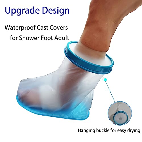 Tideshake - Non-Slip Waterproof Foot Cast Cover for Showering, Reusable Adult Foot Cast Protector, Cast Covers for Shower, Watertight Cast Bag for Surgery Ankle, Burns - Image 5