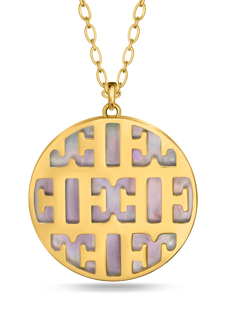 ESCADA Linda Gold And White Necklace For Women 700 mm - Image 1